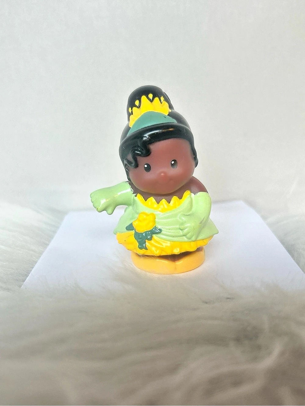 Fisher Price Lil People Green & Yellow Doll Figurine